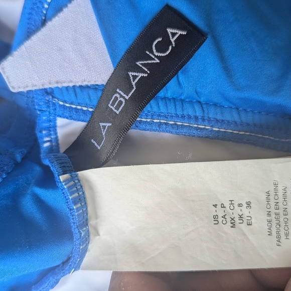 La Blanca Blue One-Piece Swimsuit - Picture 6 of 6